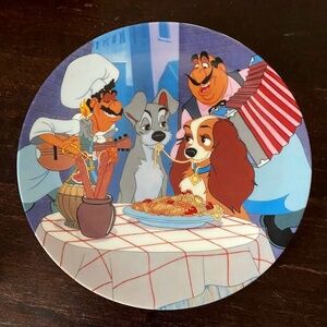 Vintage (1992) Disney Land & the Tramp Collector Plate